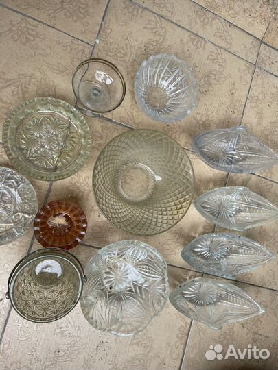 Хрустальная ладья, хрустальная посуда