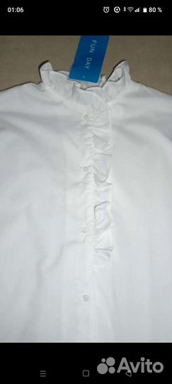 Блузка школьная 164 новая