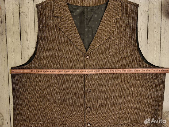 Жилет мужской твидовый 58