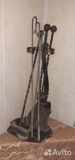 Кованый каминный набор