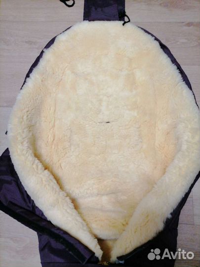 Зимний детский меховой конверт kaiser в коляску