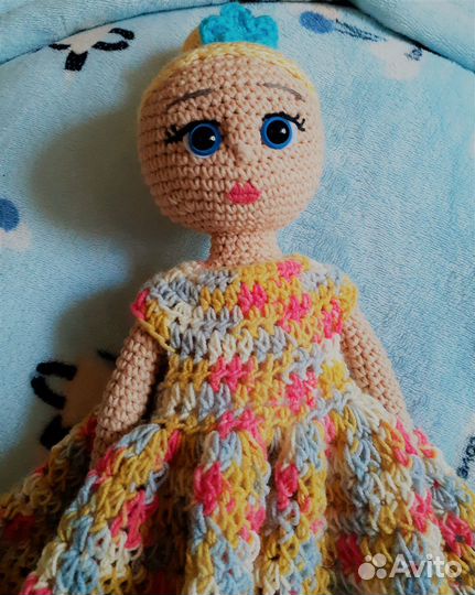 Вязаная авторская кукла Биана