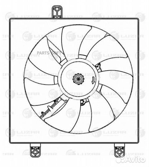 Вентилятор кондиционера Chery Tiggo (T11) (05) (с