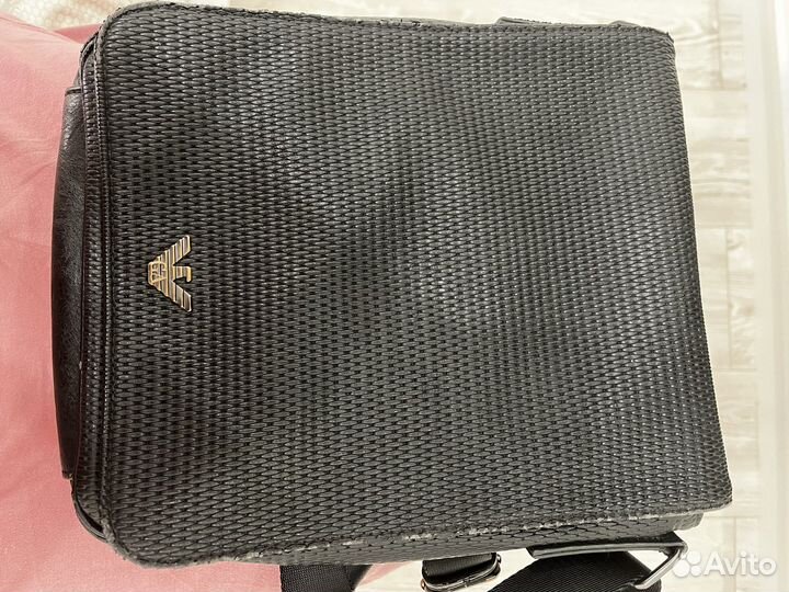 Сумка мужская Armani кожаная