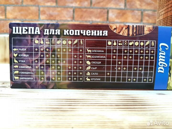 Щепа для копчения слива