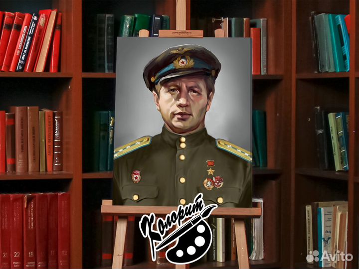 Портрет Быков Маэстро на холсте