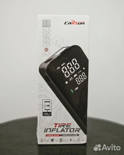 Компрессор воздушный 12v - powerbank