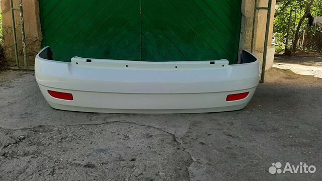 Бампер priora 1, белый