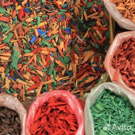 Щепа цветная декоративная