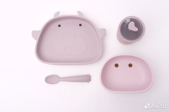 Посуда силиконовая для прикорма Коровка