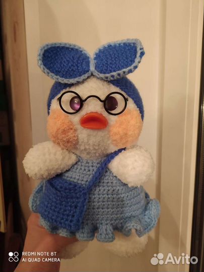 Уточка лалафанфан ручная работа в съёмной одежде