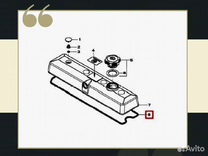 Прокладка клапанной крышки John Deere