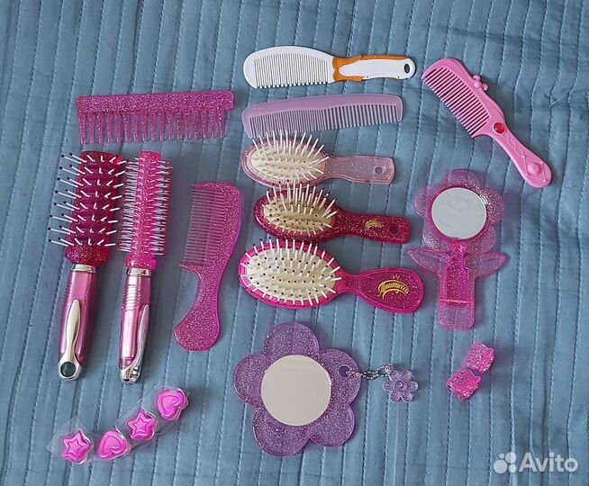 Набор детских расчёсок и крабиков