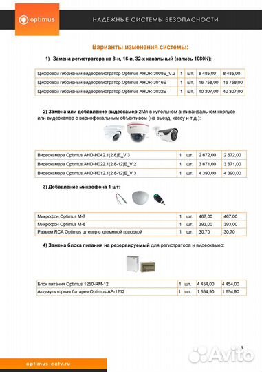 Комплекты видеонаблюдения AHD, IP-систем