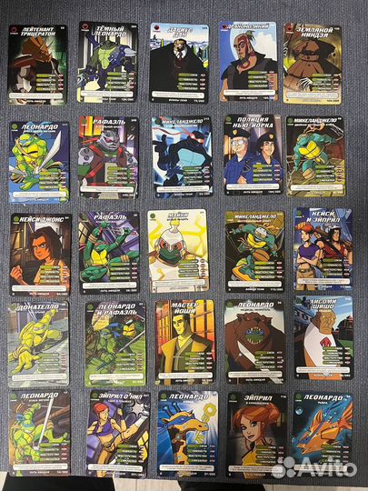 Коллекционные карты черепашки-ниндзя