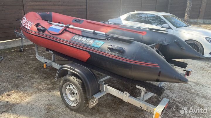 Лодка Gladiator E380 с мотором Yamaha 25