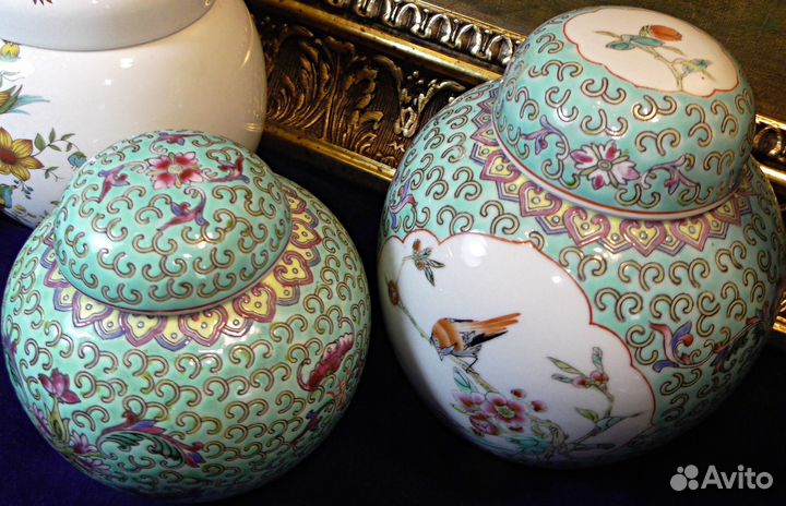 Имбирные вазы.Англия.Китай.Sadler.Сэдлер.Фарфор