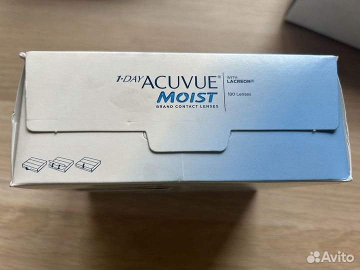 Линзы контактные 1 day acuque moist -4.75