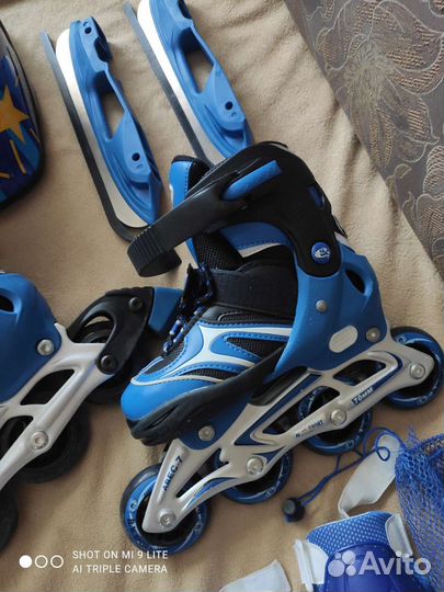 Детские коньки, ролики и защита