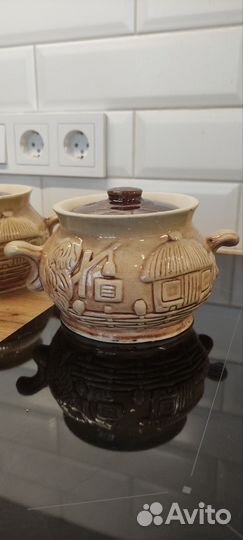 Горшок для запекания керамический