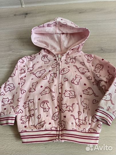 Толстовка, лонгслив, кофты для девочки р.86