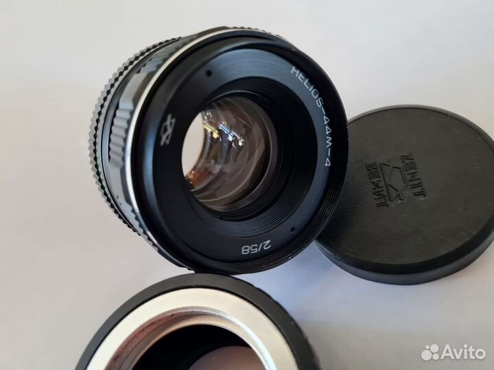 Гелиос-44М4 58 mm f/ 2 с переходником для Olympus
