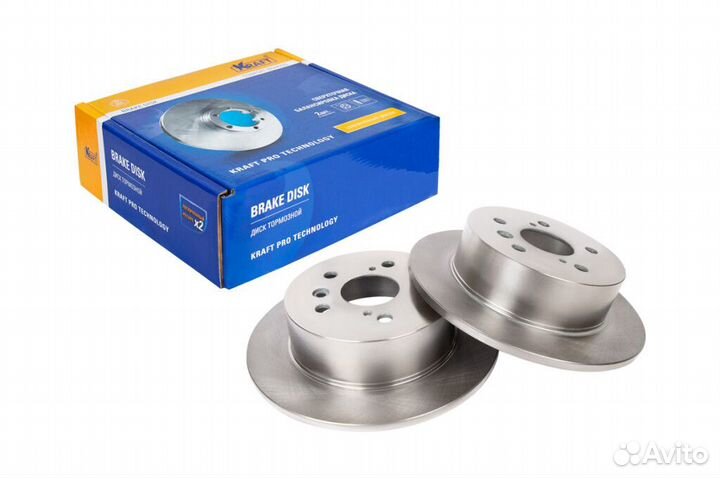 Диск тормозной задний kraft KT 016095