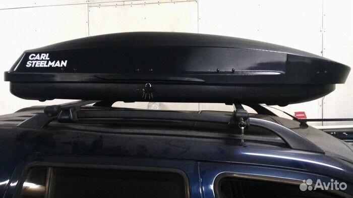 Автобокс Fantom, 395л, 1830х830х370 с двусторон