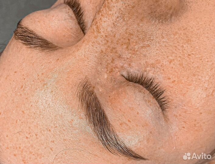 Окрашивание бровей (краска/хна)