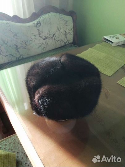 Норковая шапка мужская ушанка