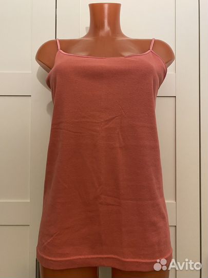 Майка топ новая 48-50 р корал