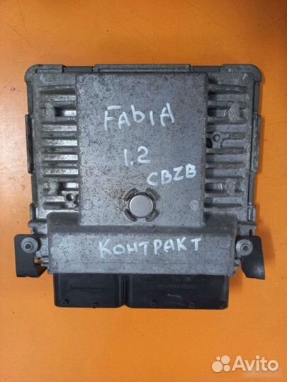 Эбу блок управления двс Skoda Fabia cbzb