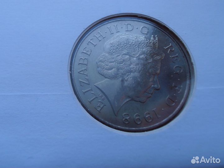 Великобритания 5 фунтов 1998 г. 50 лет принцу Чарл