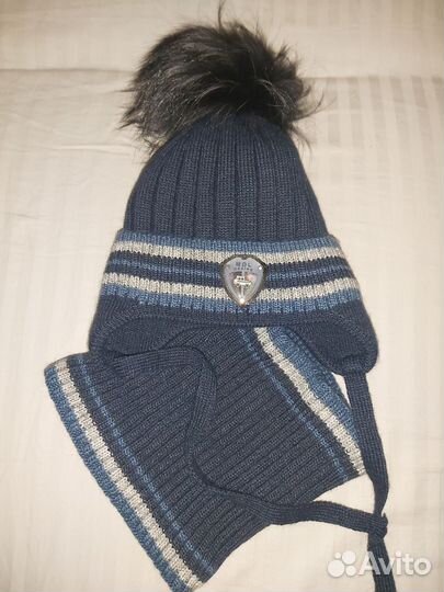 Шапка и снуд для мальчика 52 54