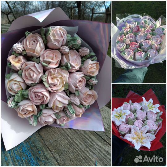 Зефирные букеты на день учителя