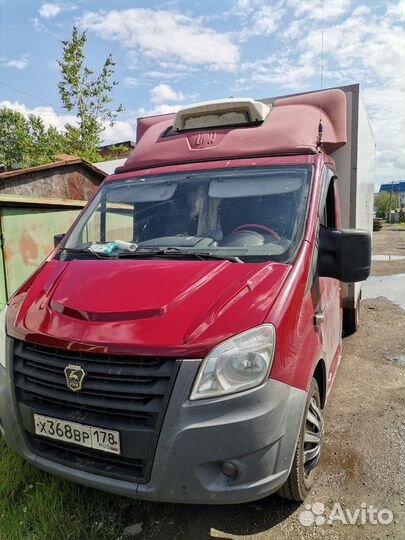 Капот на Газель Next тюнинг цвет Чили вишневый