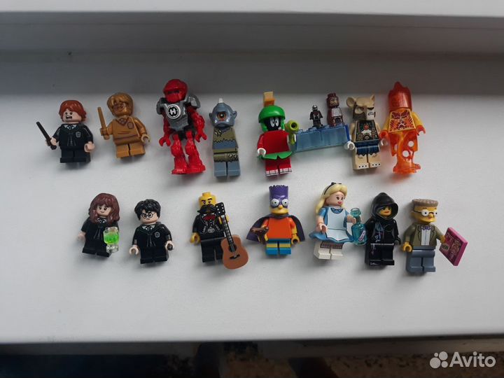 Lego минифигурки Marvel, DC, harry potter, ninjago