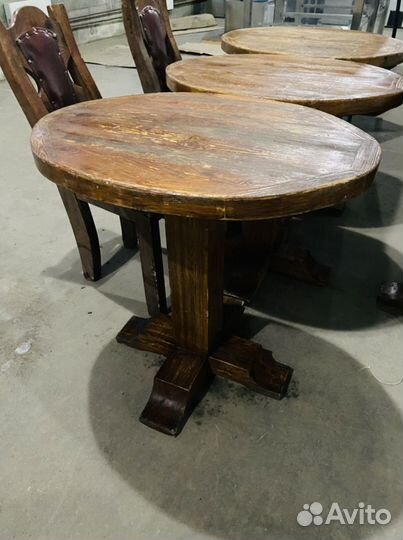 Столы и стулья бу из массива