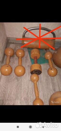 Гири и гантели разные (антиквариат и современные)