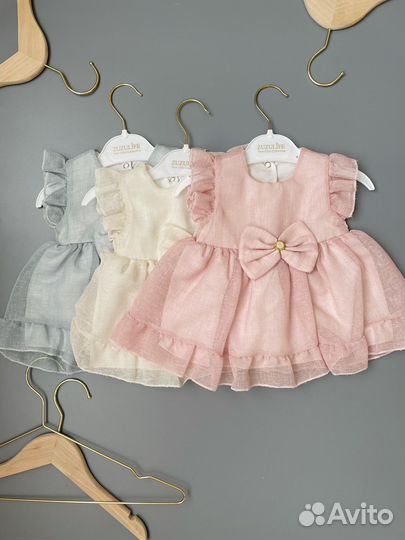 Детское нарядное платье из ткани Маркизет