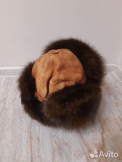 Шапка ушанка меховая женская