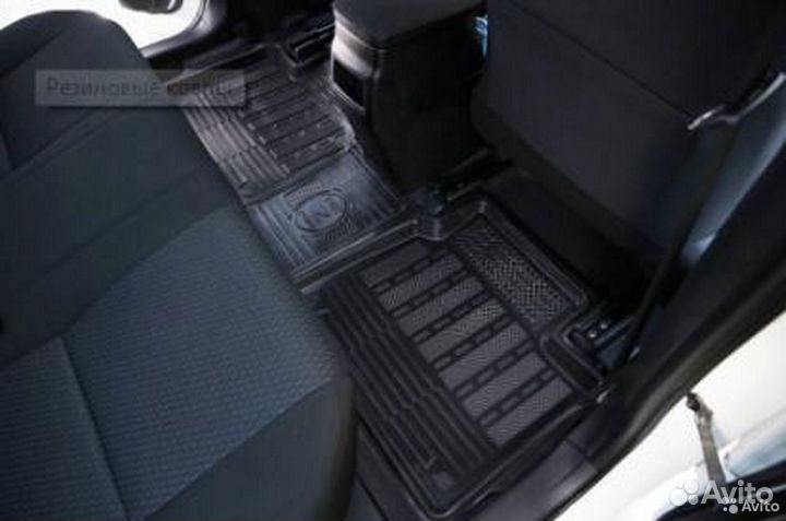 Ковры в салон резиновые Hyundai Santa Fe 2007-2012