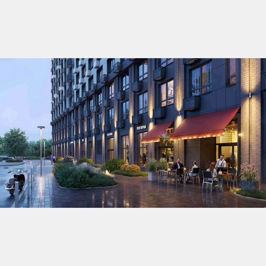 1-к. квартира, 34 м², 22/25 эт.