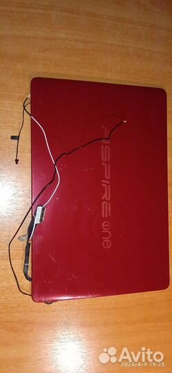 Верх. крышка экрана Acer AO722 с матрищей