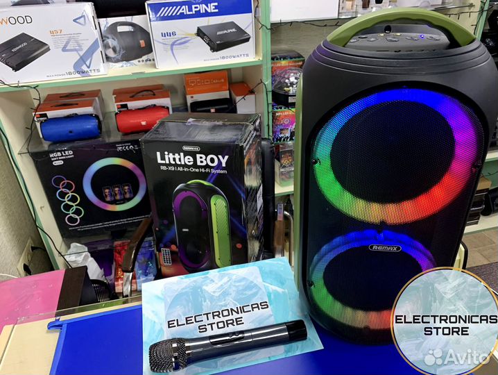 Блютуз Колонка Большая Remax RB-X9 Опт Розница