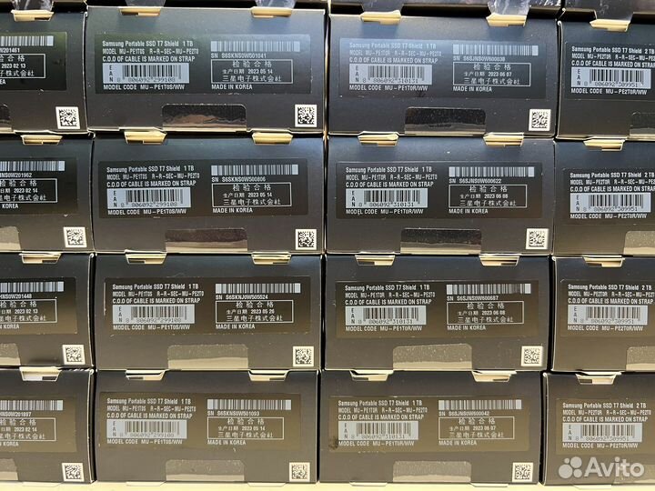 Внешние SSD samsung T7 shield 1/2/4 TB