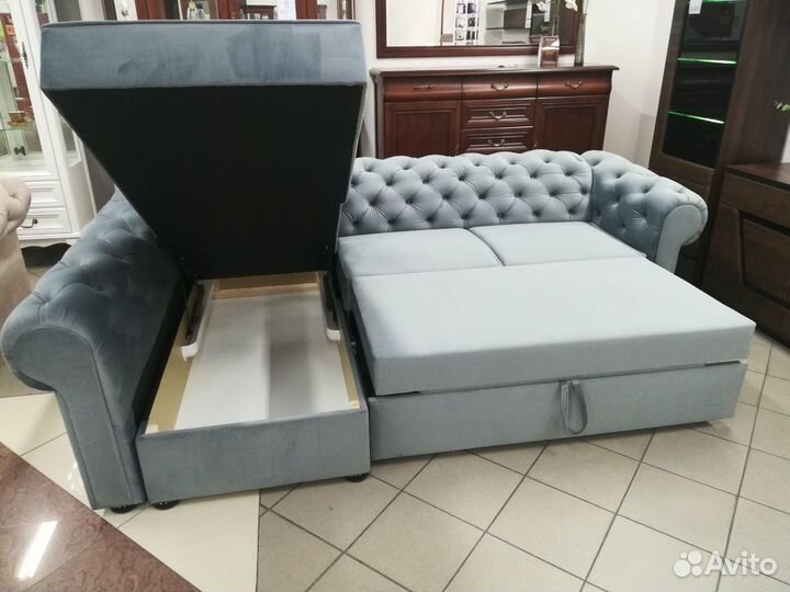 Угловой диван Валентино (278 х 173 см) серый