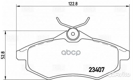 Колодки тормозные citroen C2/C3 1.1-1.4 02
