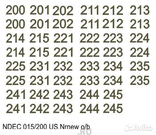 Декаль DDecals ndec 015/200 USNr o/b