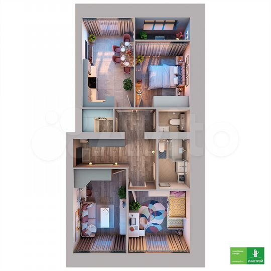 3-к. квартира, 75,6 м², 7/11 эт.